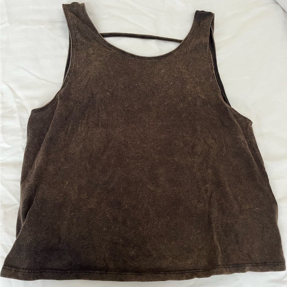 Hollister Dark Brown Tank Top X Small
